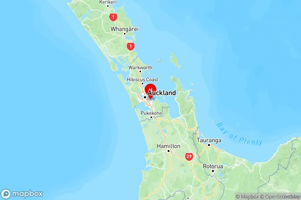 Sunnyhills, Auckland Region Map