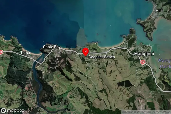 Cable Bay, Northland Satellite Map