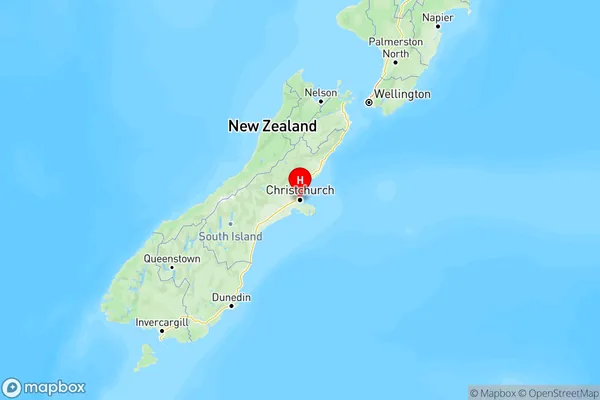 South Island,  Region Map