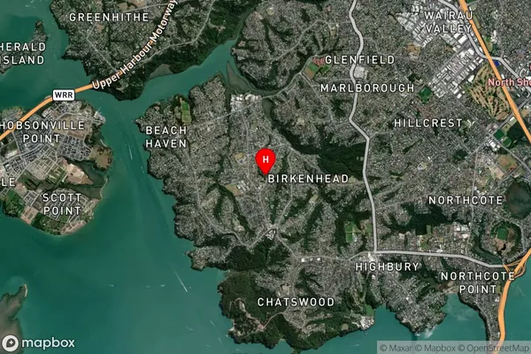 Birkdale, Auckland Satellite Map