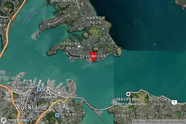 Devonport, Auckland Satellite Map