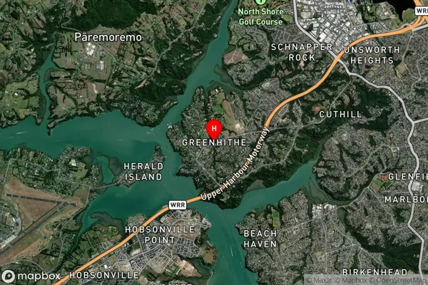 Greenhithe, Auckland Satellite Map