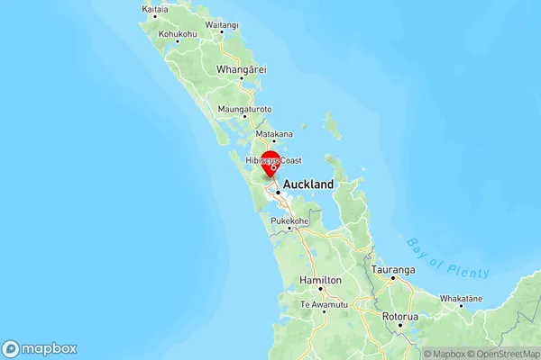 Lucas Heights, Auckland Region Map