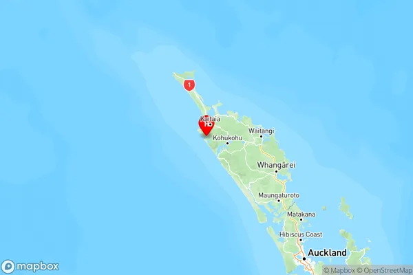 Herekino, Northland Region Map