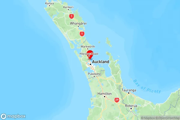 Rothesay Bay, Auckland Region Map