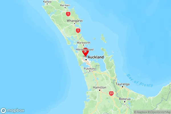 Wairau Valley, Auckland Region Map