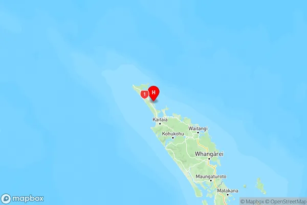 Houhora, Northland Region Map