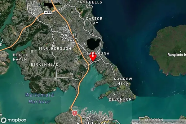 North Shore, Auckland Satellite Map