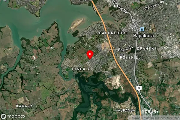 Hingaia, Auckland Satellite Map