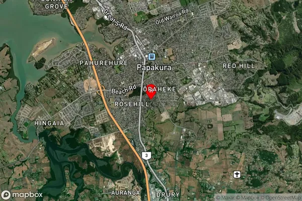 Opaheke, Auckland Satellite Map