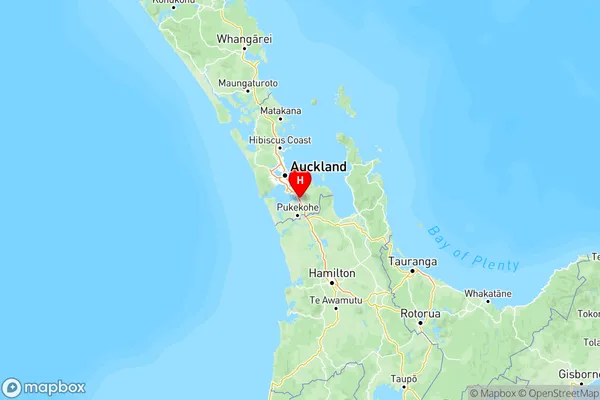 Pahurehure, Auckland Region Map