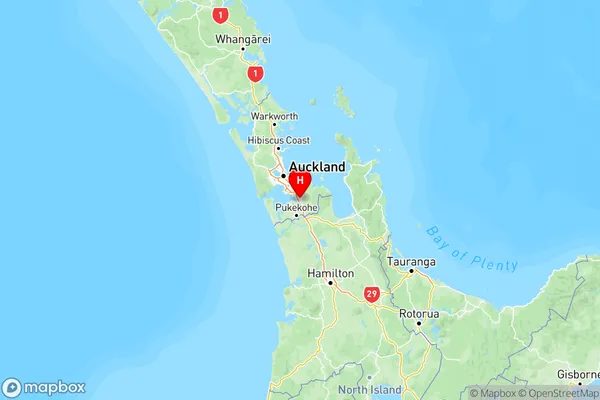 Papakura, Auckland Region Map