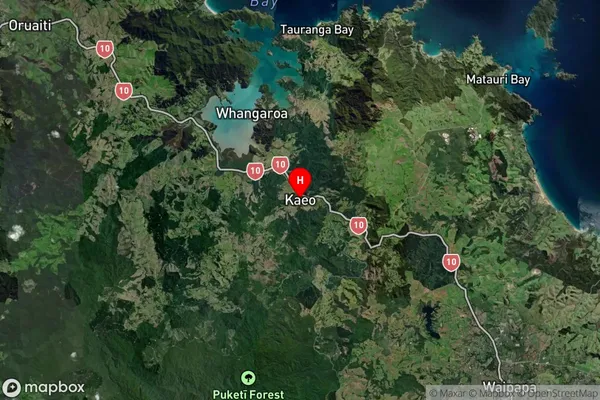 Kaeo, Northland Satellite Map