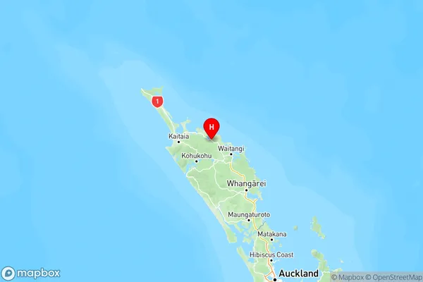 Kaeo, Northland Region Map