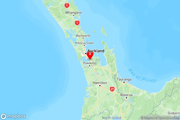 Takanini, Auckland Region Map