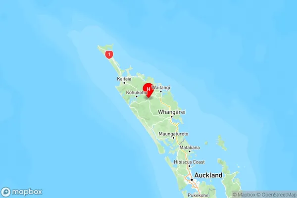 Kaikohe, Northland Region Map