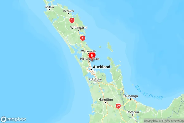 Gulf Harbour, Auckland Region Map
