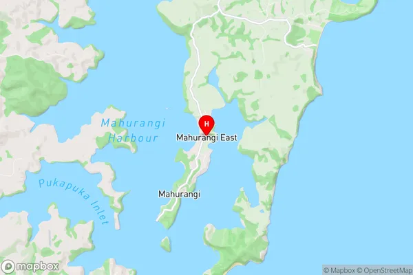 Mahurangi East, Auckland Region Map