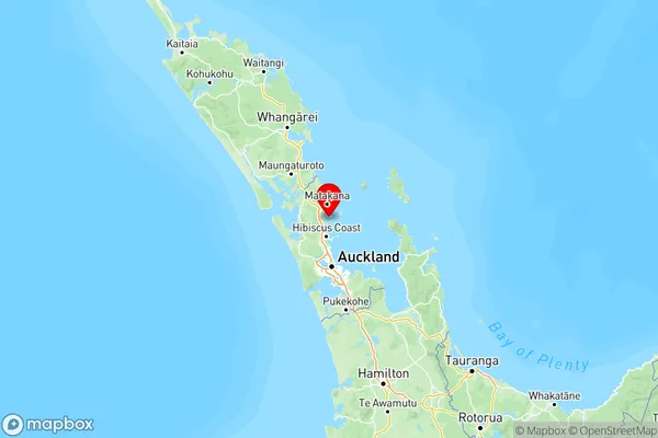 Mahurangi East, Auckland Region Map