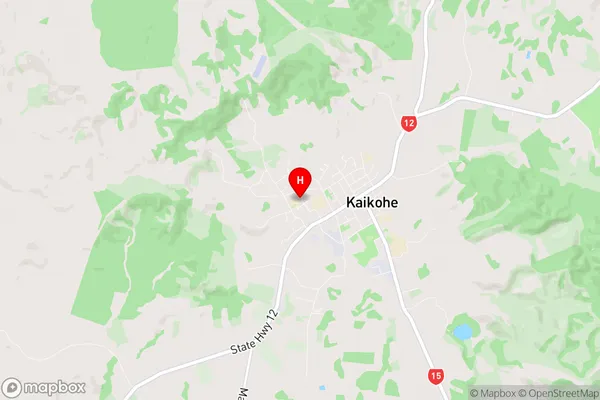 Kaikohe West, Northland Region Map