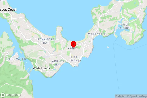 Manly, Auckland Region Map