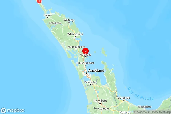 Matakana, Auckland Region Map