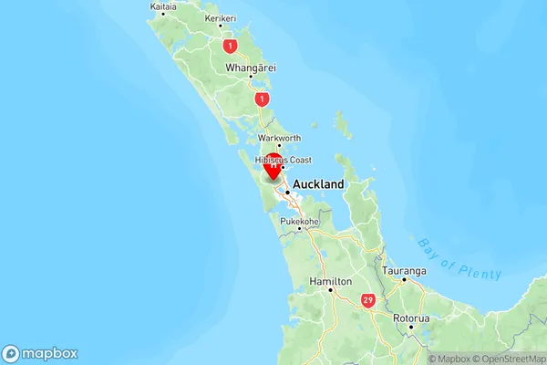 Riverhead, Auckland Region Map