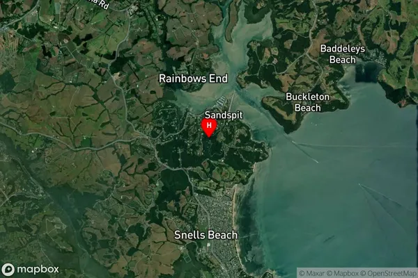 Sandspit, Auckland Satellite Map