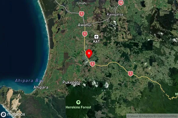 Kaitaia, Northland Satellite Map