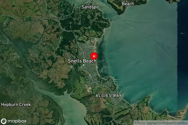 Snells Beach, Auckland Satellite Map