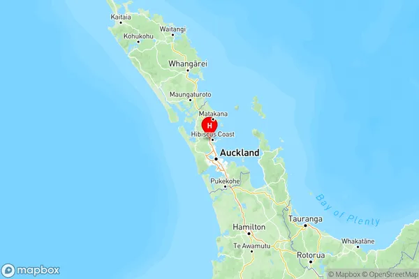 Wainui, Auckland Region Map