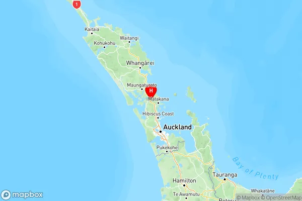 Wayby Valley, Auckland Region Map