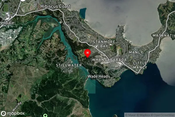 Whangaparaoa, Auckland Satellite Map