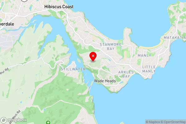 Whangaparaoa, Auckland Region Map