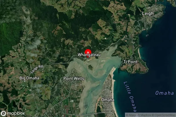 Whangateau, Auckland Satellite Map