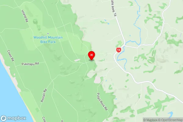 Woodhill Forest, Auckland Region Map