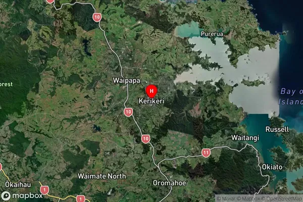 Kerikeri, Northland Satellite Map