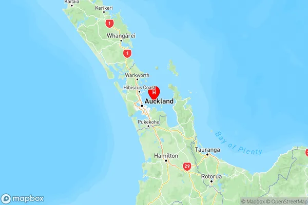 Surfdale, Auckland Region Map