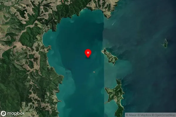 Waiheke Island, Auckland Satellite Map