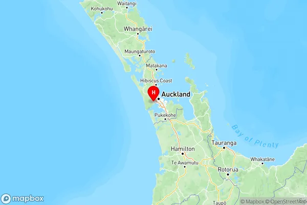 Glen Eden, Auckland Region Map