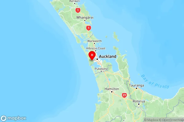 Henderson Valley, Auckland Region Map