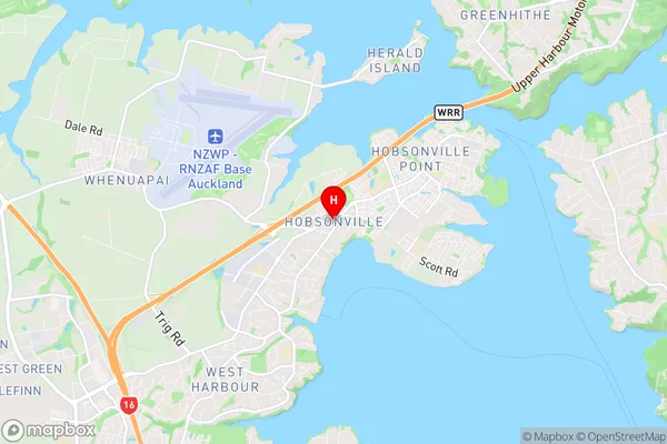 Hobsonville, Auckland Region Map