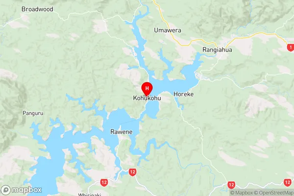 Kohukohu, Northland Region Map