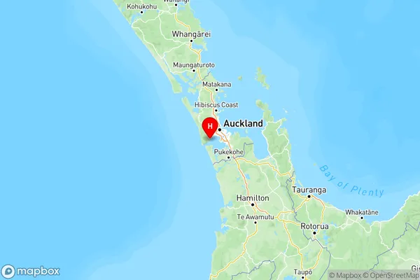 Parau, Auckland Region Map