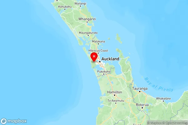 Swanson, Auckland Region Map