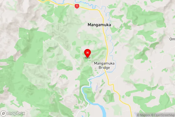 Mangamuka, Northland Region Map