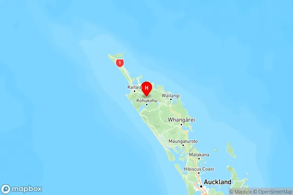 Mangamuka, Northland Region Map