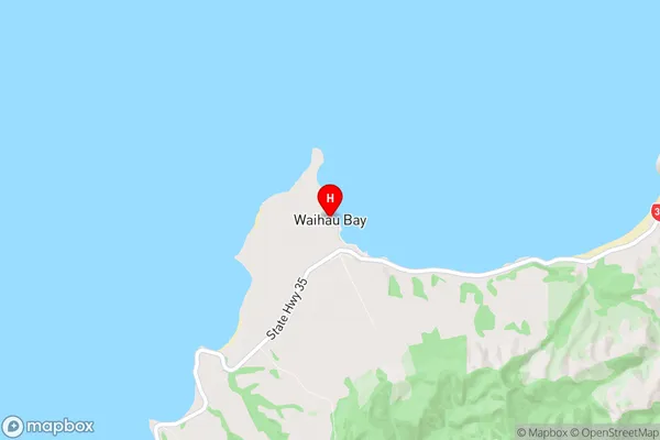 Waihau Bay, Bay of Plenty Region Map