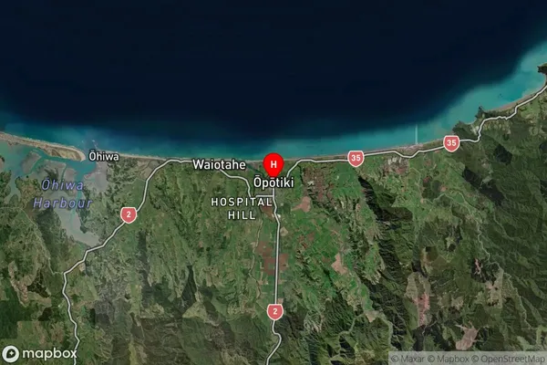 Opotiki, Bay of Plenty Satellite Map