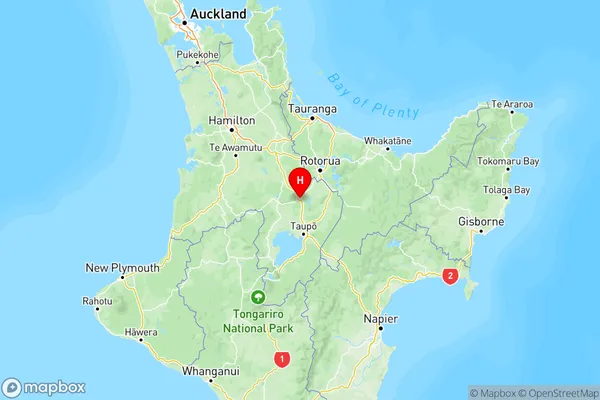 Atiamuri, Bay of Plenty Region Map